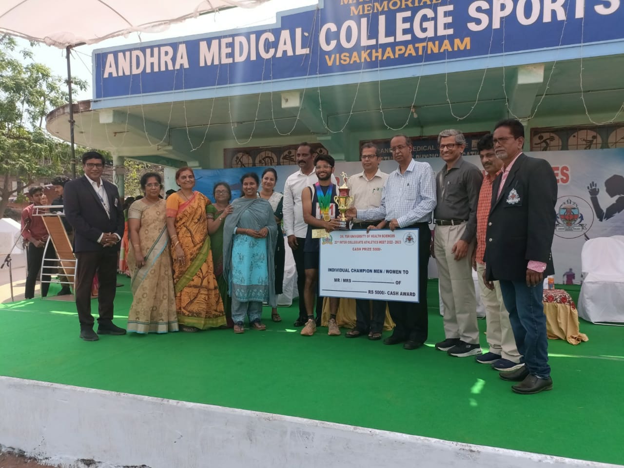 Ramavath Suresh Naik (2018 Batch) Dr.Y.S.R.U.H.S 22 nd Intercollegiate Athletic Tournament
