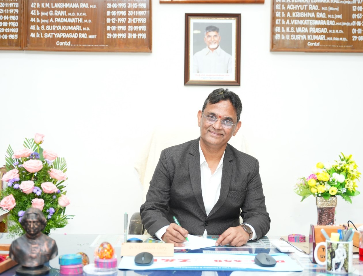 Dr.N.V.Sundarachary, M.D., D.M., Principal/Addl.DME, Guntur Medical College, Guntur.